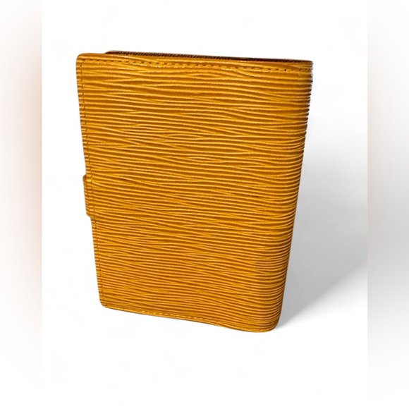 Authentic LOUIS VUITTON Epi Agenda PM Day Planner Cover Yellow LV - Picture 2 of 6